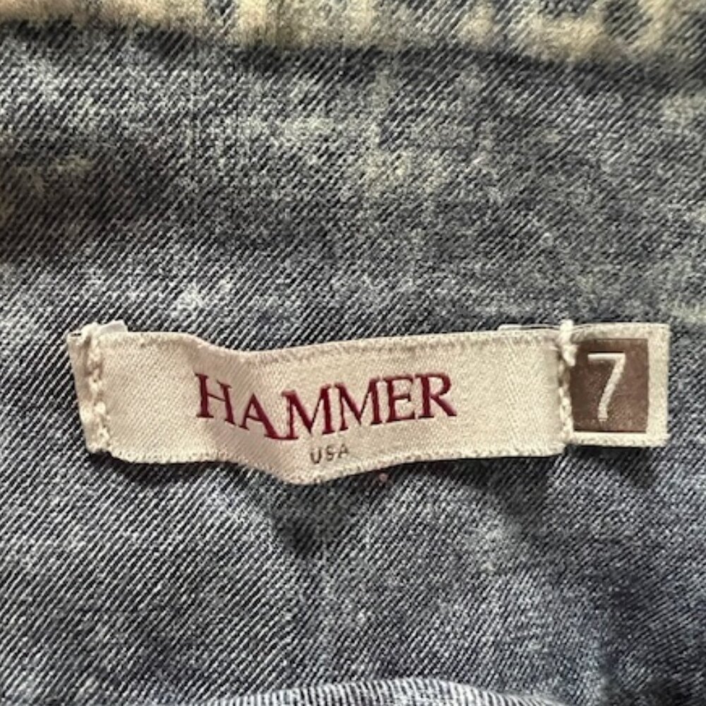 Y2K HAMMER  High Waisted Skinny Acid Wash Retro Stretch Jeans Girls Size 7 - Picture 12 of 13